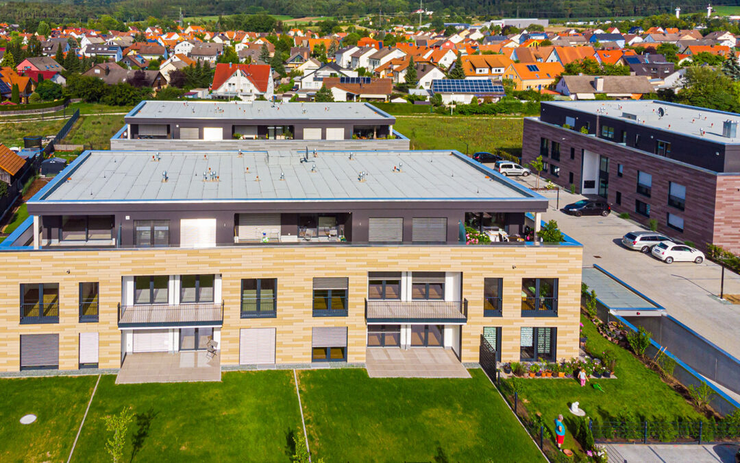 Wohnen im Kurpark Söcking bestehend aus 3 Häusern mit gesamt 75 Wohneinheiten und Tiefgarage